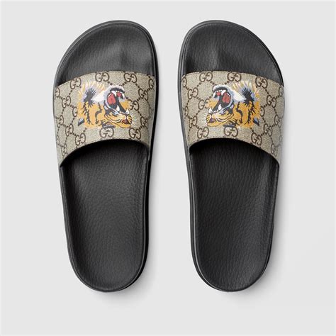 gucci slides with tiger.